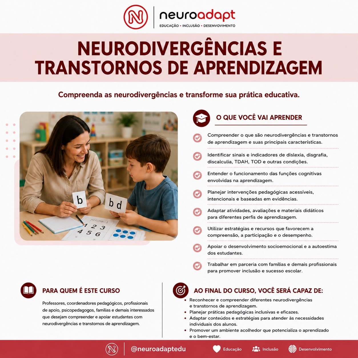 Curso Neurodivergências e Transtornos de Aprendizagem