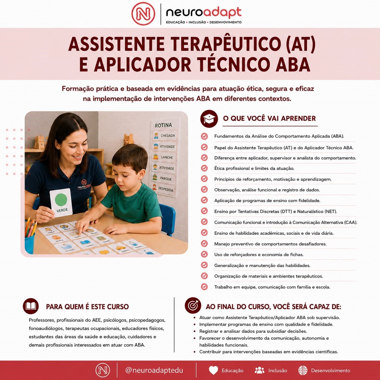Curso Assistente Terapêutico — AT e Aplicador Técnico ABA