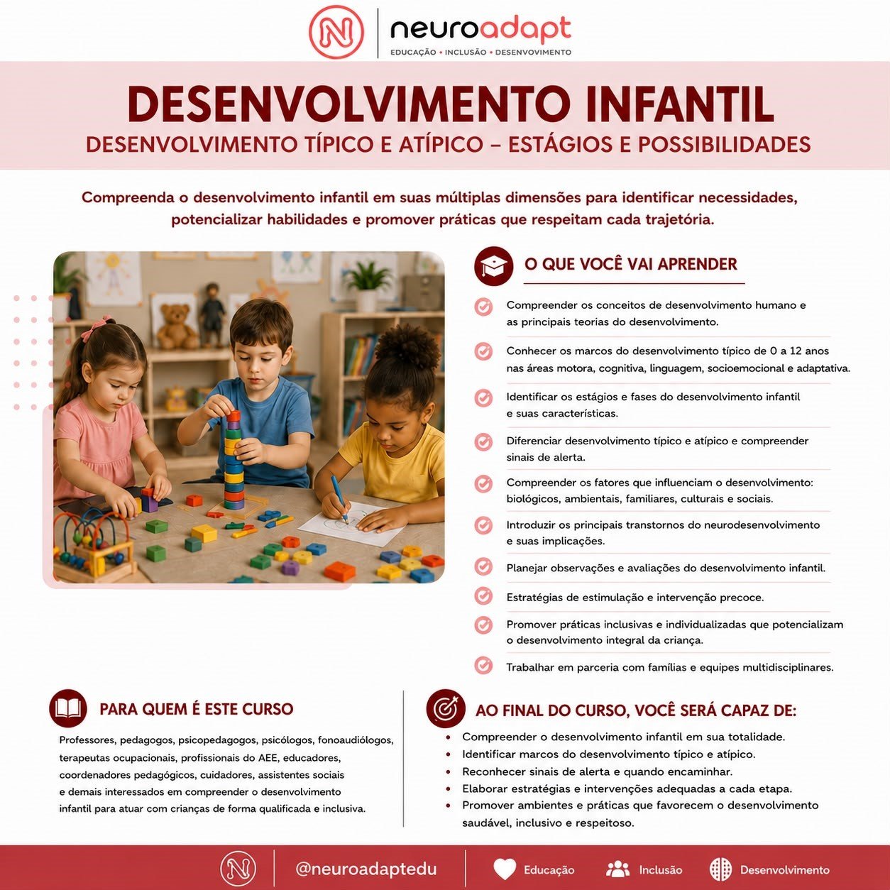 Curso Desenvolvimento Infantil — Desenvolvimento Típico e Atípico