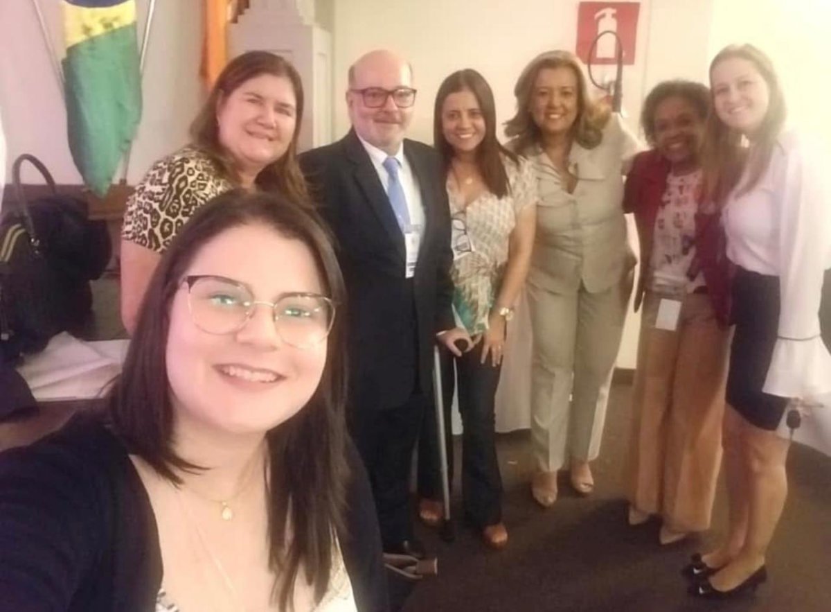 As sócias com a equipe organizadora do Dia D da Saúde na UNIFOR.